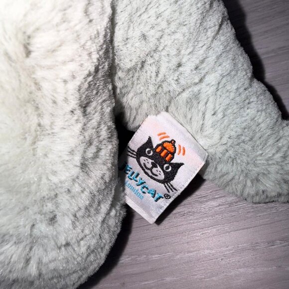 Jellycat retired Fossilly Brontosaurus Dinosaur Dino Green Plush Stuffed Animal - Picture 6 of 7